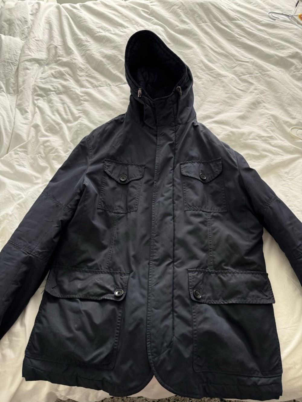 Reiss Blue Hooded Jacket